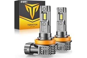 FAHREN H11/H8/H16 LED Fog Light Bulbs,16000LM 800% Brightness Upgraded 6500K Cool White Light,60000HRS Lifespan H8 H16 Replacement Fog Bulbs Non-polarity, Play and Plug, Pack of 2