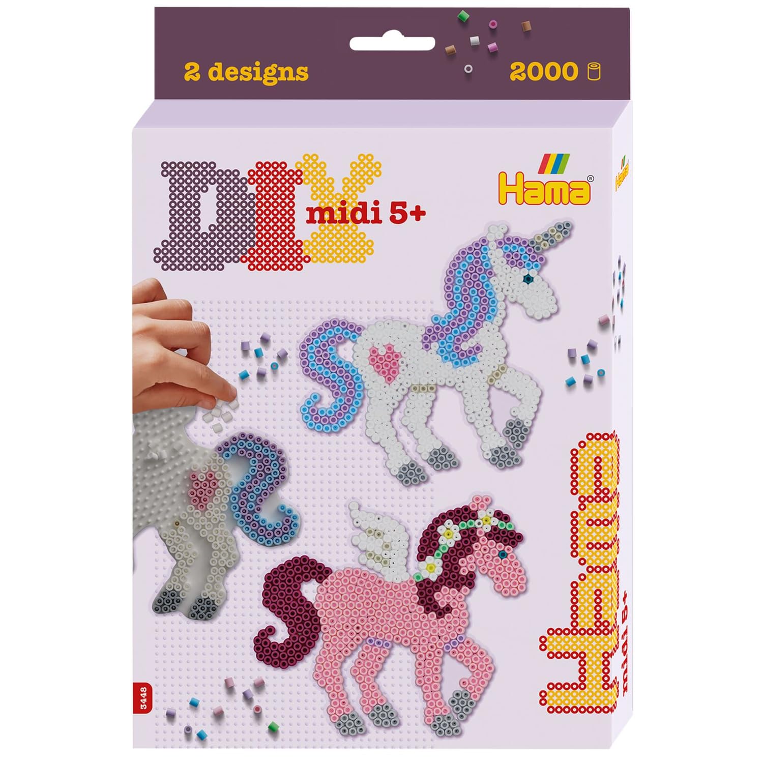 Hama Beads Set - Fantasy Horses Hanging Box, Arts and Crafts for Boys and Girls Ages 3+, Official Hama Beads Set