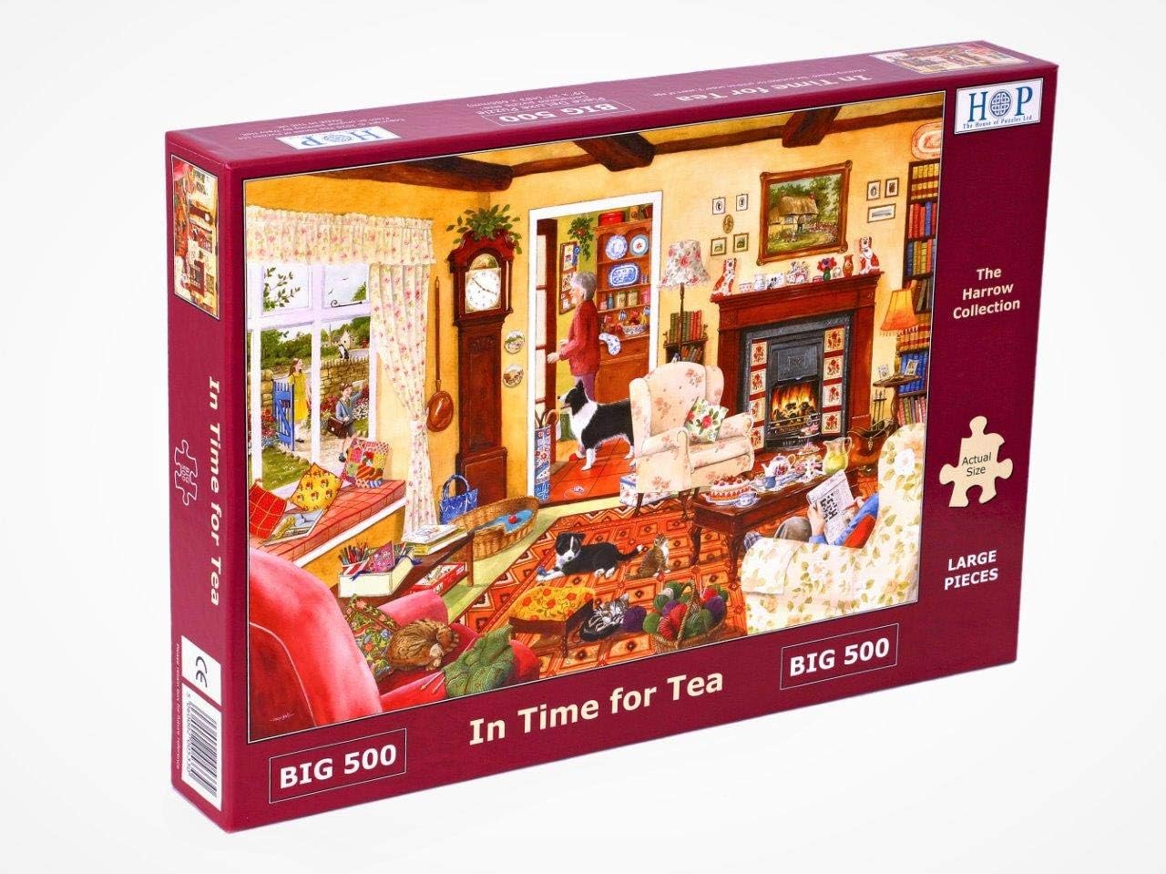 The House of Puzzles Big 500 Piece Jigsaw Puzzle In Time for Tea