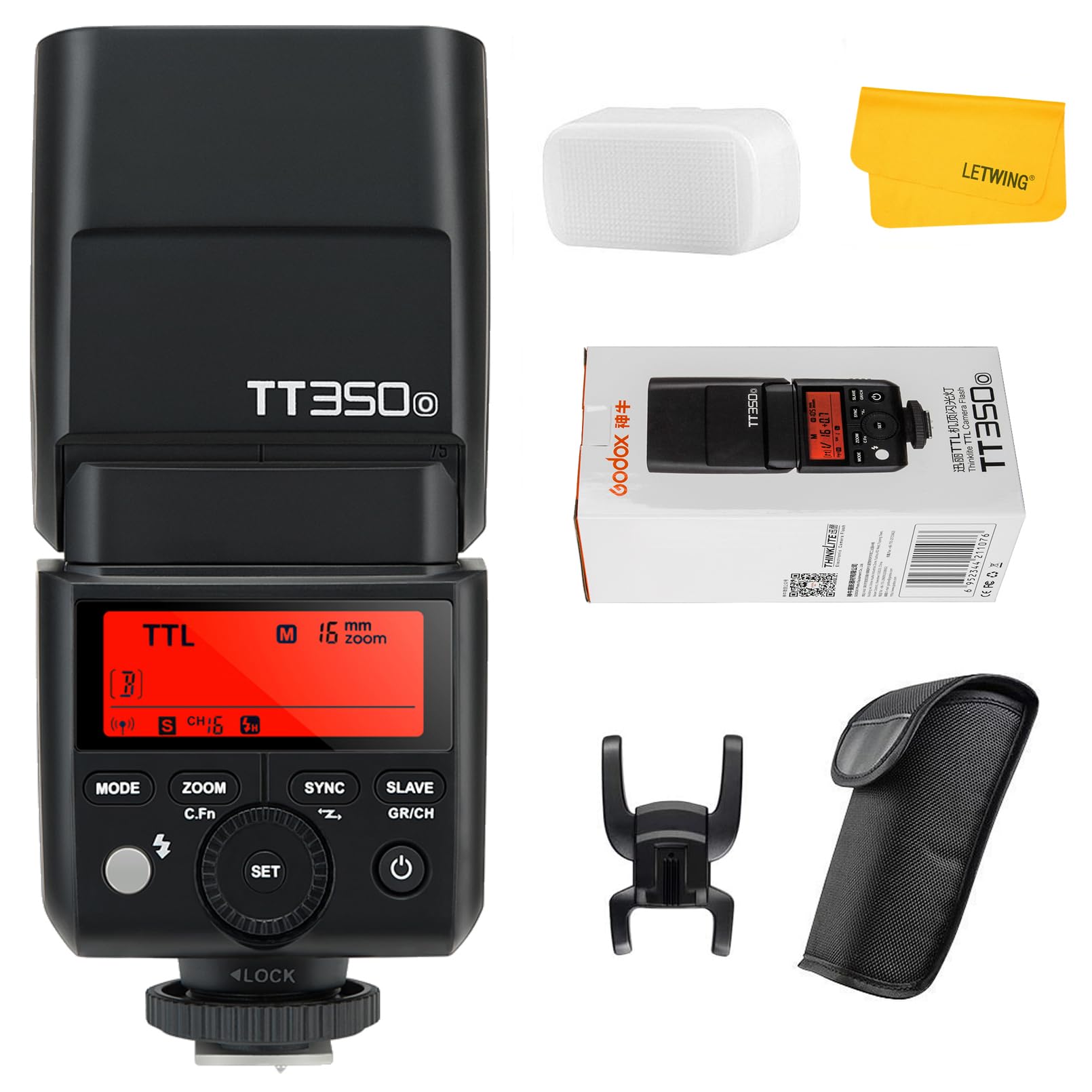 Godox TT350o 2.4G HSS 1/8000s TTL GN36 Camera Flash Speedlite for Olympus/Panasonic Mirrorless Digital Camera