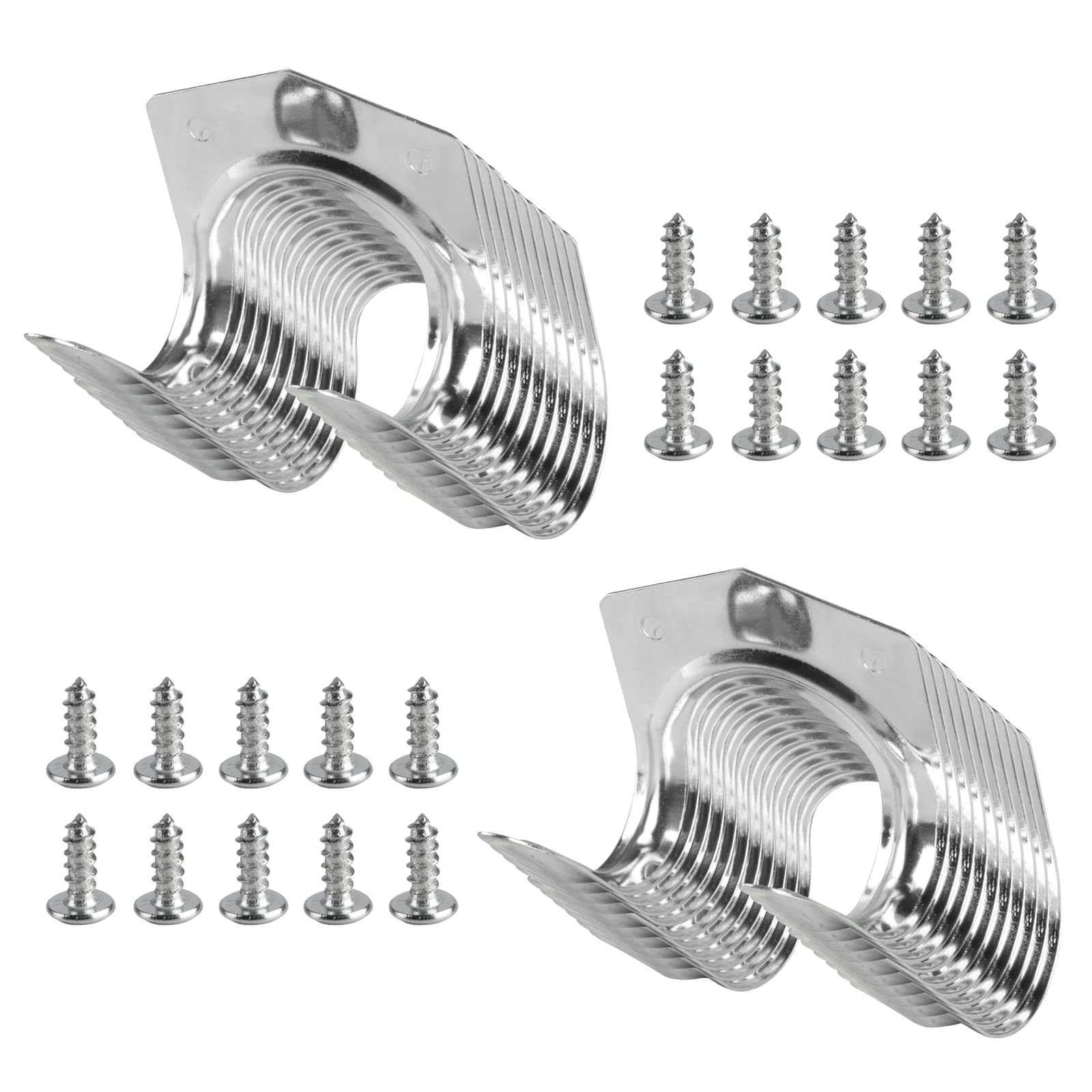 QUIIEOSKIA Garage Hooks, 20 Pack DIY Tool Hooks for Shed, Garden Tool Storage Hooks, Heavy-Duty Wall Hooks for Tools, Warehouse, Garage, Sheds, Garden