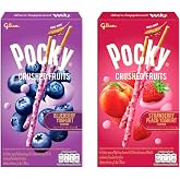 Pocky Crushed Fruits (Pack of Two) - Strawberry Peach Yoghurt Flavour &amp; Blueberry Yoghurt Flavour