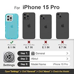 Follaroma for iPhone 15 Pro Case, Heavy Duty