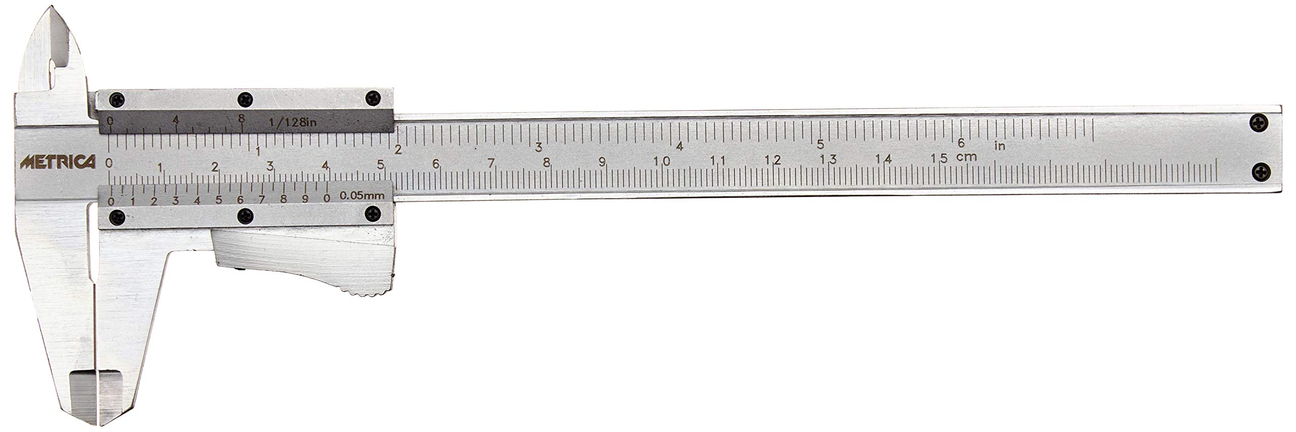 Metrica 10038 Vernier Calliper Matte 150 mm Also with Inch Measurements
