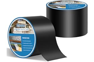 Heelos Joist Tape for Decking 4"×50,2 Pack Weather-Resistant Deck Joist Tape Waterproof Flashing Tape, Self-Adhesive Joists Tape Decking for Wood Decks Joist Beams Roof