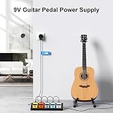 BERLS 9V 1A Power Supply 5-Way Daisy Chain for Guitar Pedals UKCA view 3