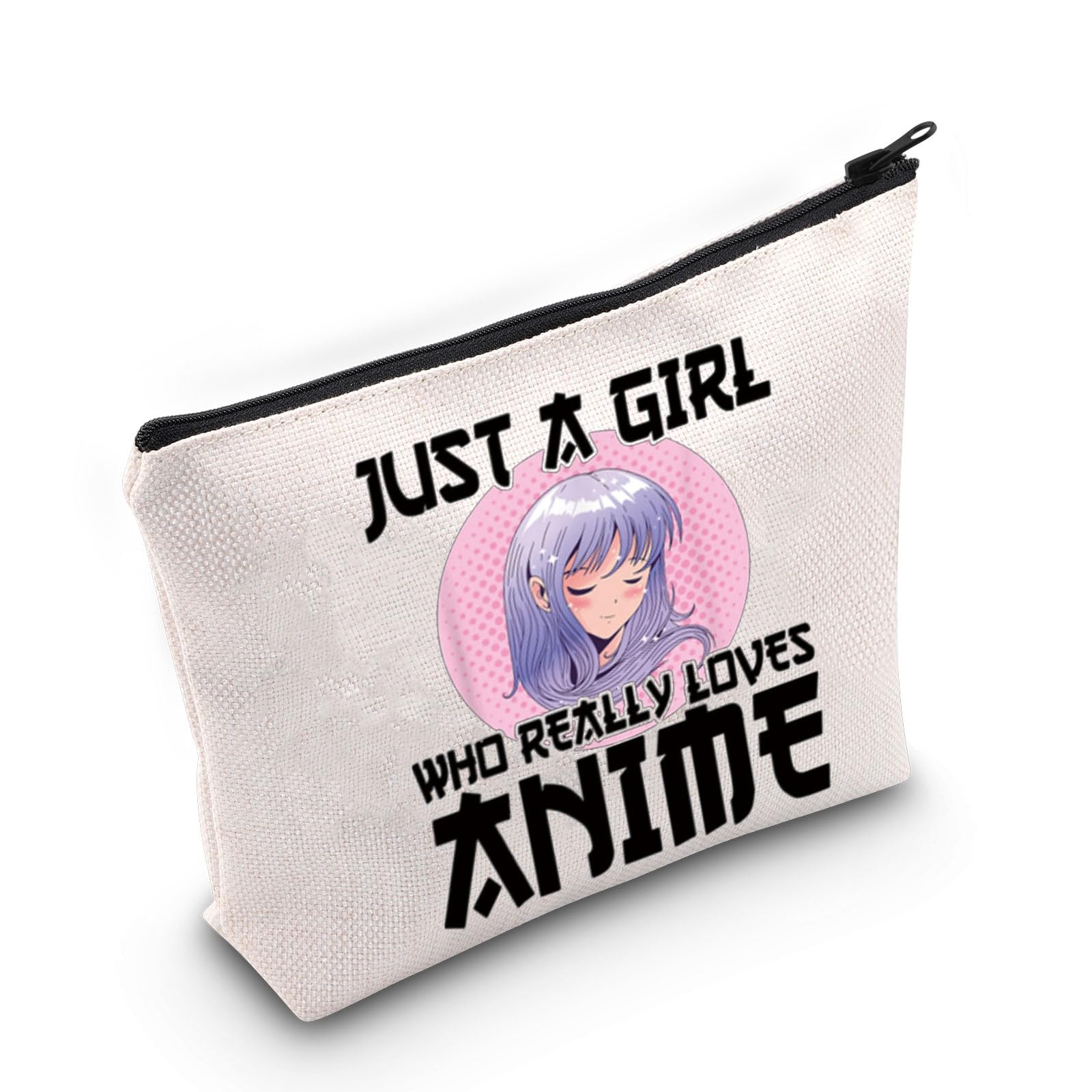 LEVLO Anime Cosmetic Makeup Bag - Anime Lover Gift, Cosmetic Bag for Women