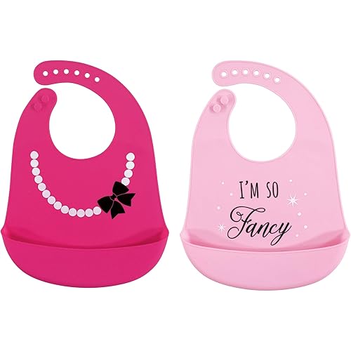 Hudson Baby Unisex Baby Silicone Bibs