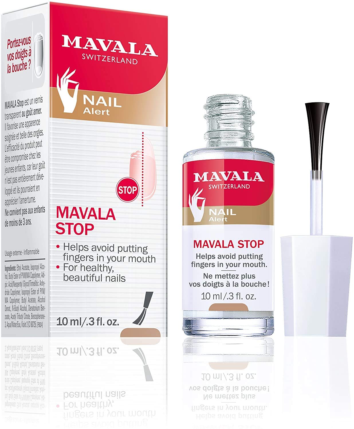 Mavala Stop Deterrent Nail Care Treatment | Stop Putting Fingers In Your Mouth | For Ages 3+ | 0.3 Fl Oz: Mavala: Beauty