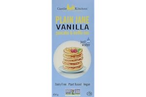 Castle Kitchen Plain Jane Vanilla Pancake & Waffle Mix – Vegan, Plant Based, Dairy Free, Non-GMO Project Verified, Kosher, Co