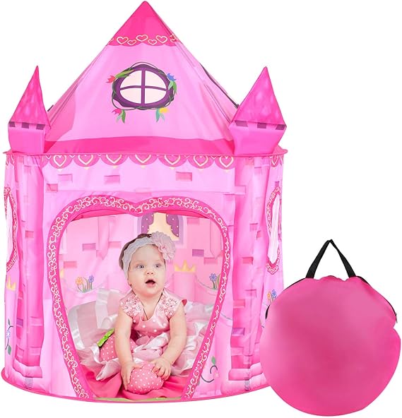 Wilwolfer Kinder Spielzelt Mit Matte - Prinzessinnen Spielhaus Für Indoor & Outdoor