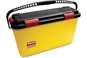 Rubbermaid Commercial Products HYGEN Charging Bucket for 18 inch Microfiber Mop Pads Great for Storage for Janitorial/Profess