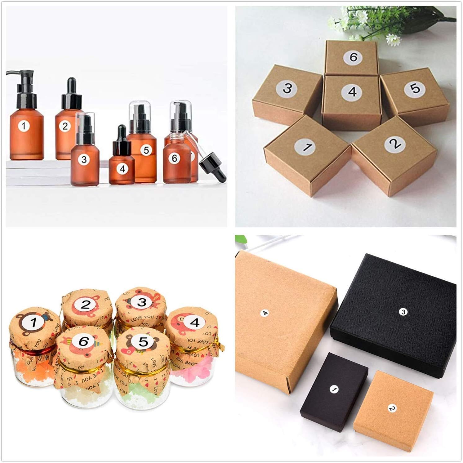 Numbers Stickers 100 Sheets Storage Organizing Sticker 1 to 100 Round ...