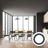 PATIKIL Goof Rings 6 Pack Recessed Light Trim Rings Matte Black 4.72in Ø view 6