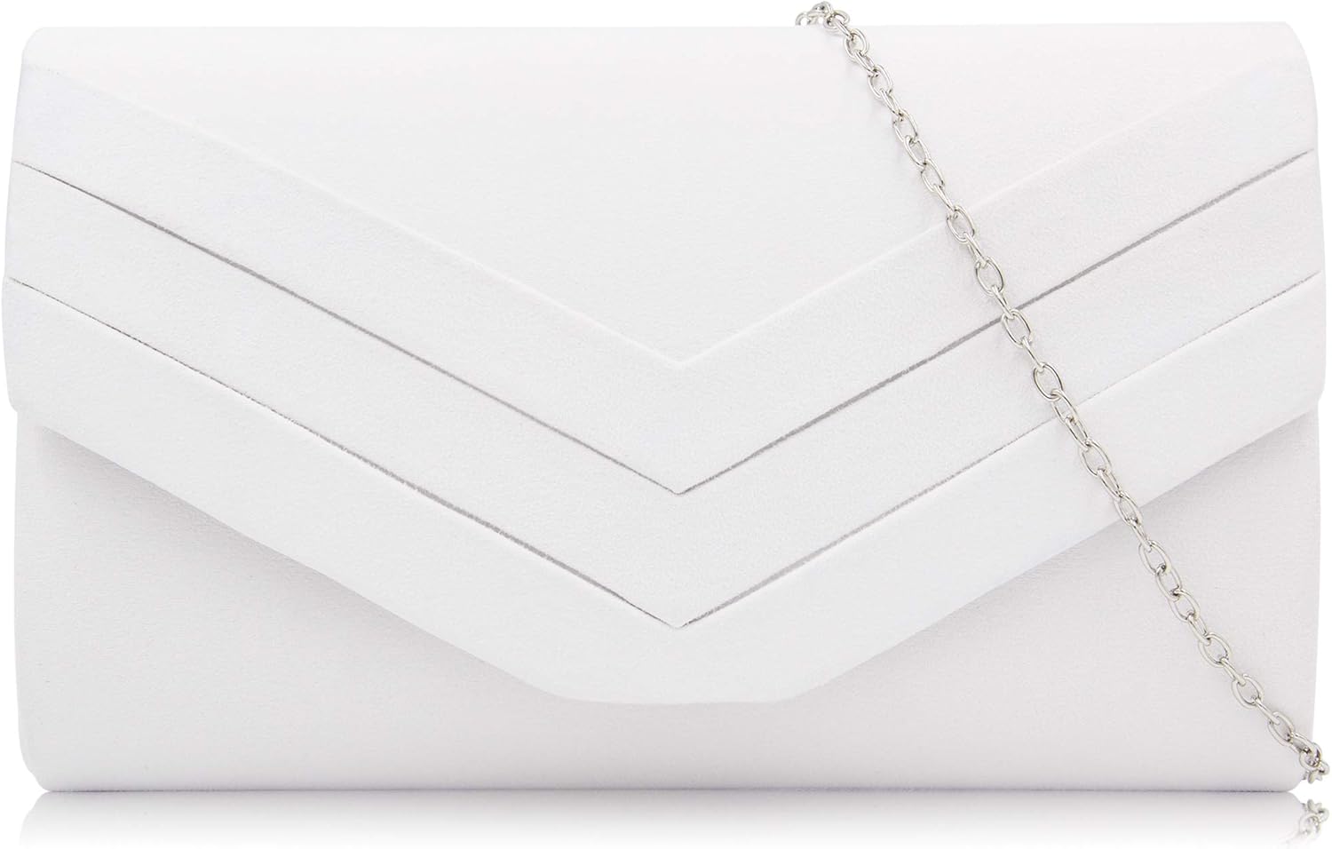 Milisente Evening Bag for Women, Suede Envelope Evening Purses