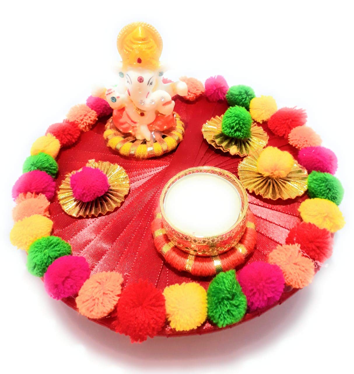 Buy Smart Creations Handmade Decorative Diwali Puja Thali Plate