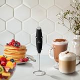 Zulay Kitchen Milk Boss Frother Wand Electric Whisk Foam Maker Black view 6