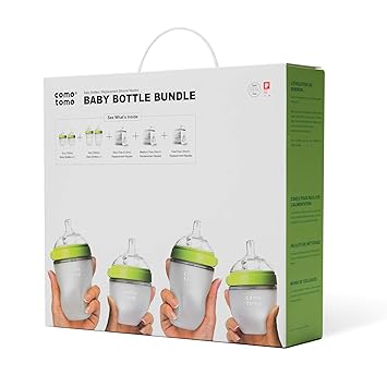 comotomo baby bottle green