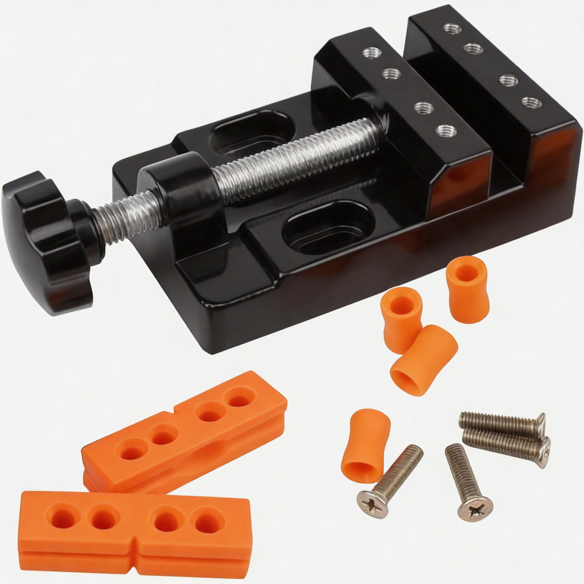 Sourcemall Flat Mini Tischschraubstock Tischklammer Bohrmaschine Schraubstock Werkzeuge für Hobby Craft