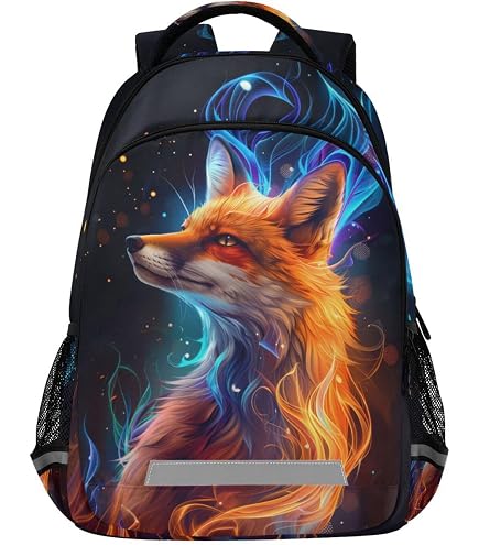 FeHuew 16 inch backpack Cute Fox Laptop Backpack Full Print School Bookbag Shoulder Bag for Travel Daypack : Electronics