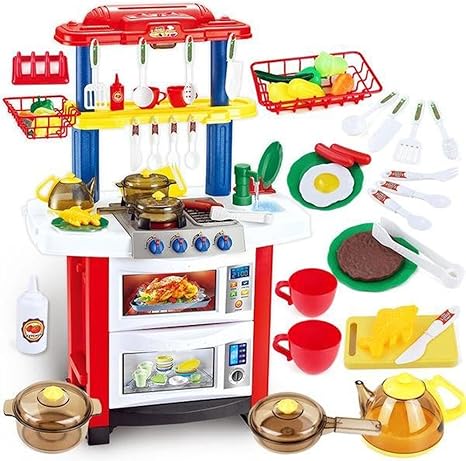 Deao Kitchen Playset Happy Little Chef Pretend Play For Toddlers