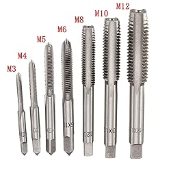 7Pcs M3-M12 HSS Metric Right Hand Machine Straight