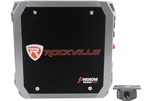 Rockville Rxd-m0 Rockville RXD-M0 1200 Watt/600w RMS Mono Class D 1 Ohm Amplifier Car Audio Amp - Set of