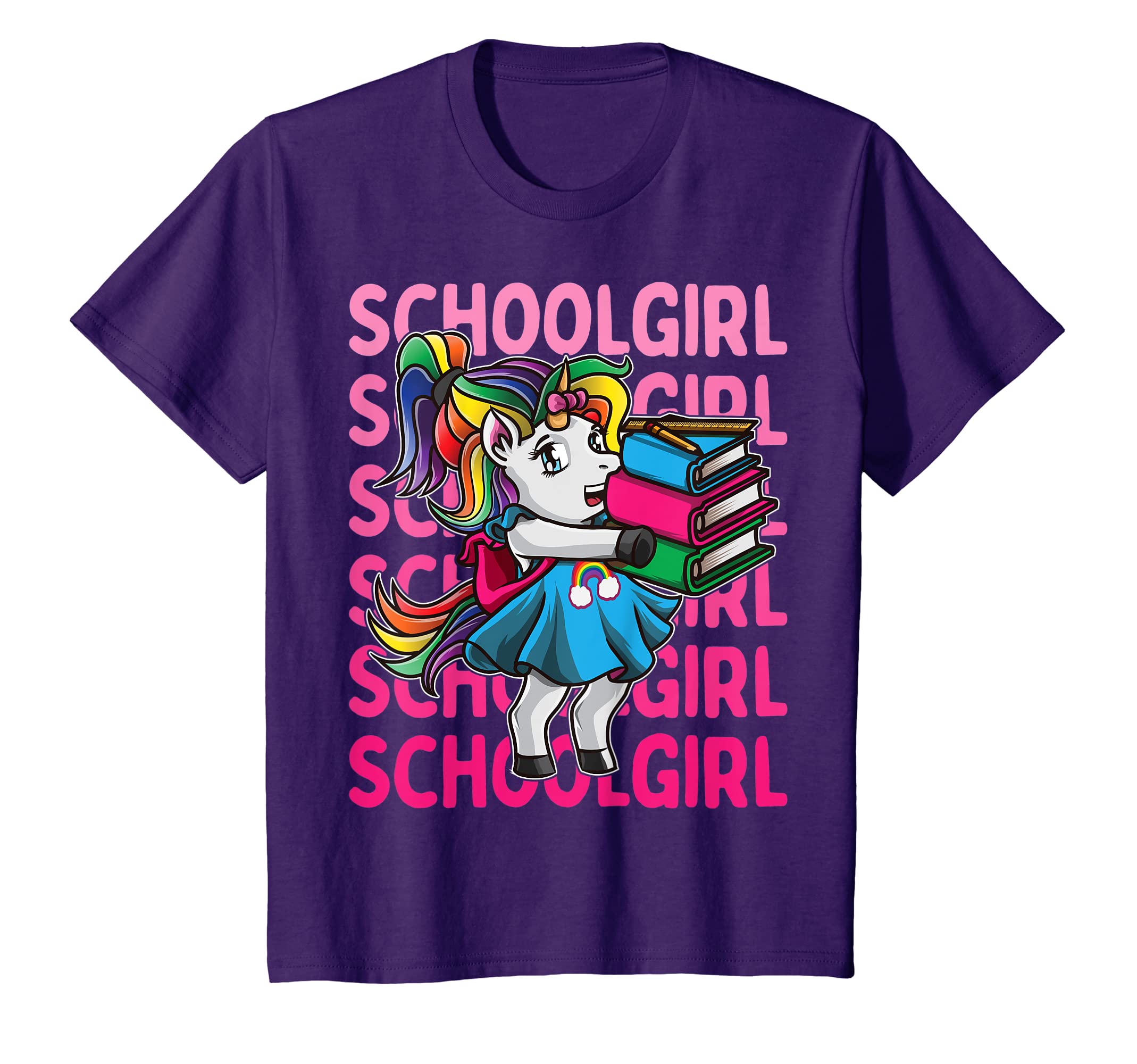 Youth First Grade Unicorn School Girl 1st Day Of School Outfit T-Shirt