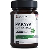 Ayorish Papaya Leaf Extract 1000mg 120 Capsules