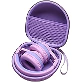 Kids Headphones Case Compatible with iClever BTH12 / BTH20/ BTH26/HS19, JoySpark, Candy Bila, EarFun, MIDOLA, IMYB Foldable Kids Headphones, Purple Travel Storage Bag(Case Only)