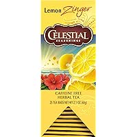 Celestial Seasonings Herbal Tea, Lemon Zinger, 25 Count Box