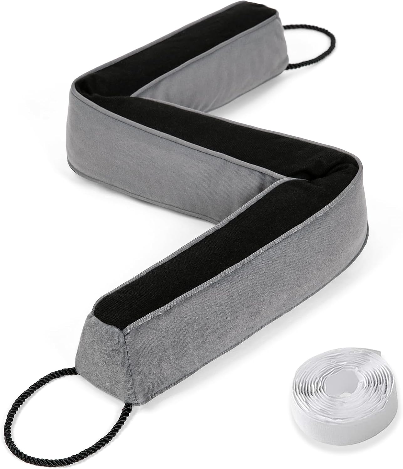 Draft Stoppers - Weighted Door Draft Stopper, 36'' Draft Stopper for Bottom of Door, Under Door Cold Air, Light, Noise Sound Odor & Dust Blocker Guard for Door Bottom Gap - Gray