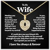 XanXara Necklaces For Women- Christmas Gifts For Wife, Girlfriend, Soulmate, Future Wife, Valentines Day Gifts For Her, Womens Jewelry Present For Her