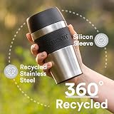 Moon 360° Travel Mugs Leakproof Insulated Stainless Steel 300ml Black view 9