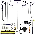 NIUVOCY Rods Dent Removal Kit, 30 Pcs Paintless Dent Repair Rods, Special Manganese Steel, Professional Hail Dent Removal Tool for Minor Dents, Door Dings and Hail Damage
