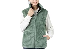 Yihaojia Heated Vest For Women/Men,Sleeveless Full-Zip Polar Fleece Vest Jacket Collar Casual Cardigan Waistcoat Outwear