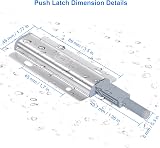 Jiayi Push to Open Door Catches 2 Pack - Magnetic Push Latch for Cabinets view 9