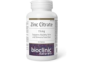 BioClinic Naturals Zinc Citrate 15 mg, 90 Tablets, Immune Support