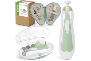 haakaa Electric Nail Care Set & Pear-FECT Manicure Kit, Baby Nail Clippers Kit for Newborns, Toddlers or Adults - Fingernail 
