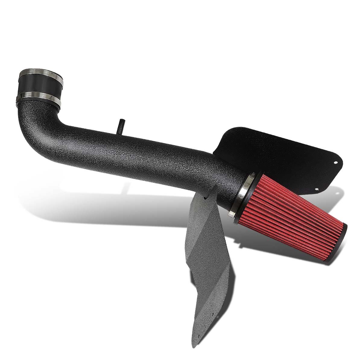 DNA MOTORING Black CAIP-2-HS-JGC99V8-BKBK Cold Air Intake Pipe+Heat Shield System [for 99-04 Jeep Grand Cherokee 4.7L V8]