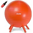 WALIKI Balance Ball Chair for Kids | 18"/45CM Flexible Classroom Seating | Orange Stability Ball for Focus & Sensory Kids