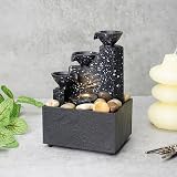 Well Being Tabletop Cascading Four Bowls Water Fountain Zen Indoor view 2