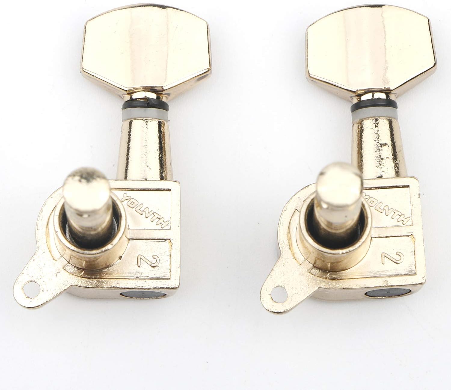Unxuey 6R Closed Guitar Tuning Pegs Golden String Keys Set Machine Head Button Tuners Knobs Electric or Acoustic Guitar - Image 3