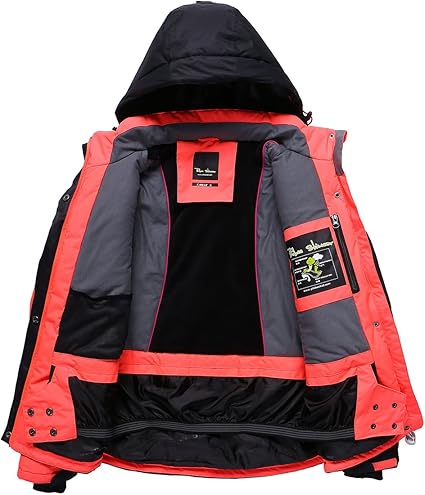 PHIBEE Women's Waterproof Outdoor Snowboard Breathable Ski Jacket