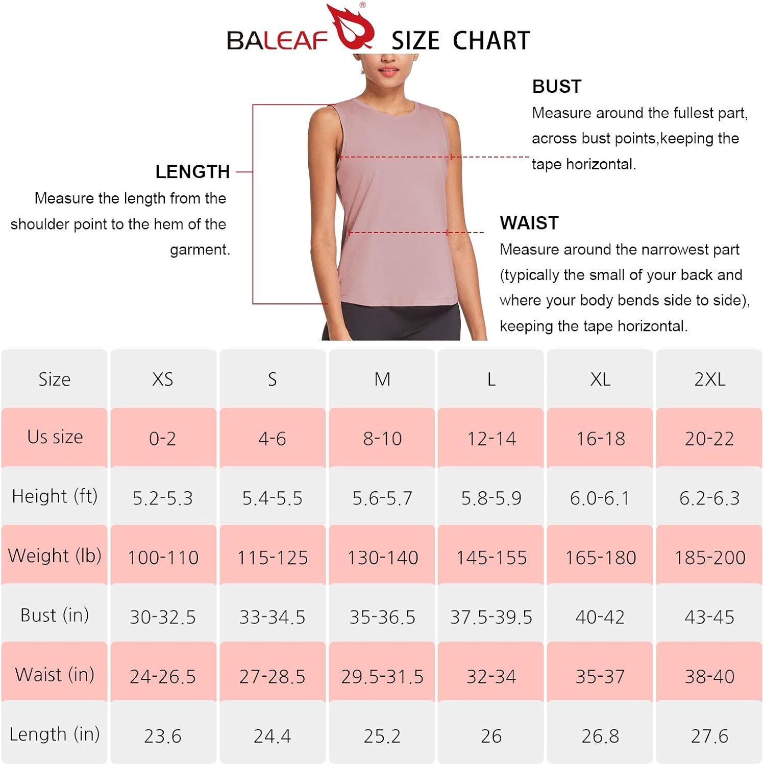 BALEAF Women's Workout Tank Tops Cotton Sleeveless Athletic Running Shirts Yoga Gym Top: Clothing