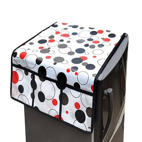 WI International Beautiful Floral Waterproof PVC Fridge Covers