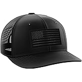 Tactical Pro Supply Leather Flag Patch Snapbacks Hat for Men and Women