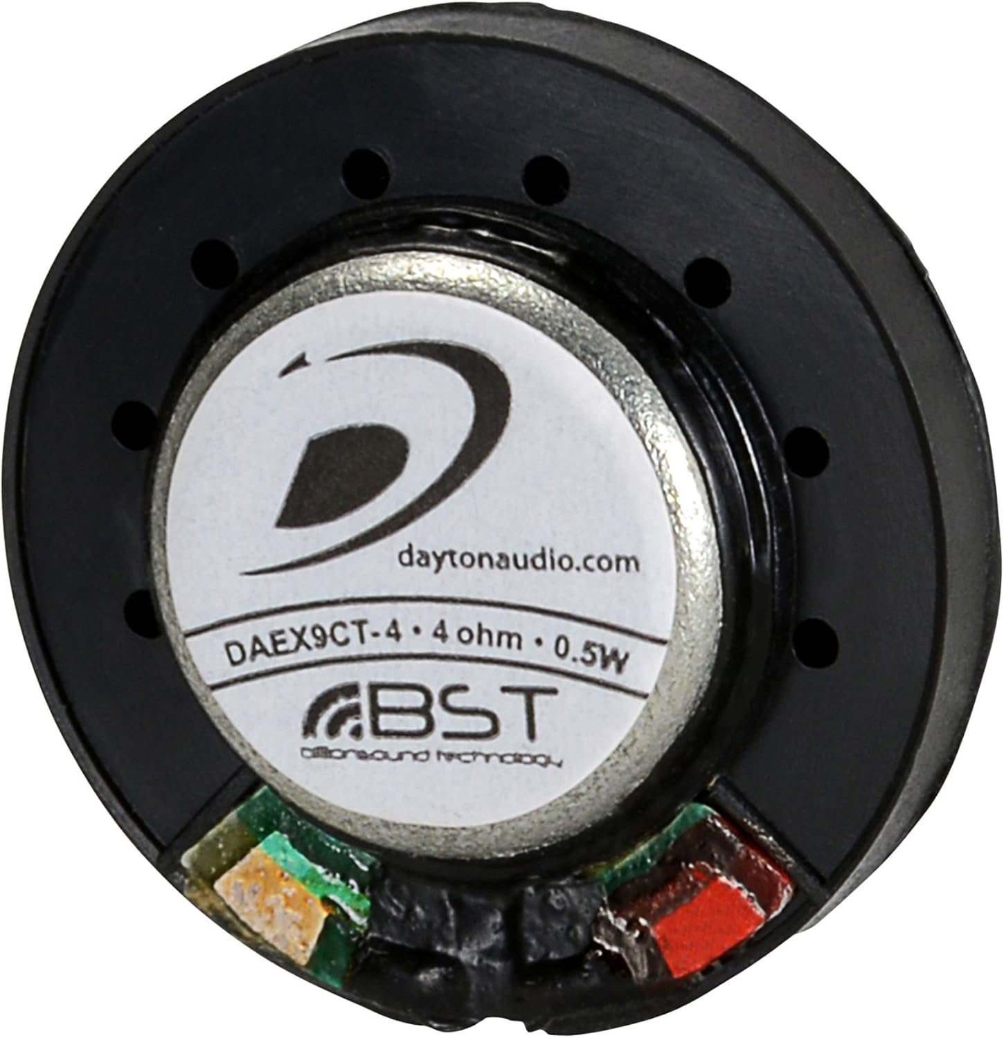 Dayton Audio DAEX9CT-4 Coin Type 9mm Exciter 0.5W 4 Ohm, Black