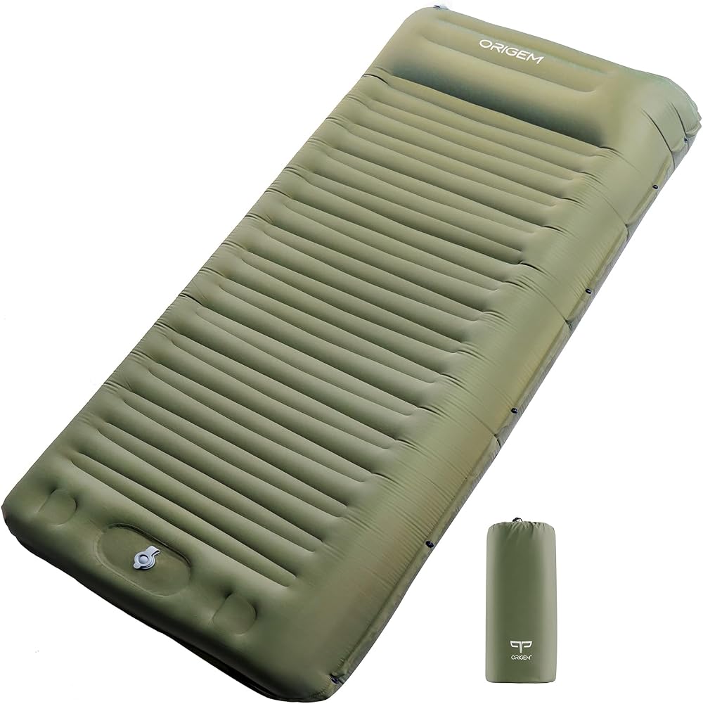 Origem Self Inflating Camping Mat 14cm Ultralight 200x76x14cm with Pump