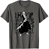 Bleach Ichigo Anime T-Shirt, Unisex-Adults, Grey, Small, Short Sleeve, Cotton, Classic Fit, Unique Bleach Ichigo Design